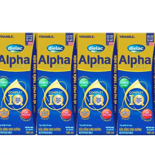Sữa Bột Pha Sẵn Dielac Alpha Gold 180ml (Trên 1 Tuổi)