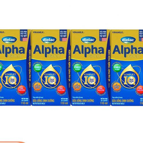Sữa Bột Pha Sẵn Dielac Alpha Gold 110ml (Trên 1 Tuổi)